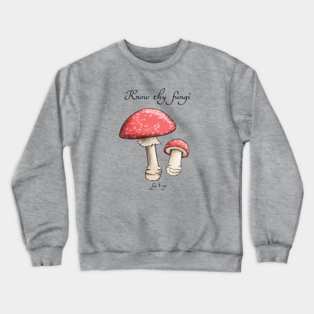 Know thy mushrooms Crewneck Sweatshirt by Padzilla Designs